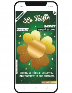 carte à gratter numérique chance modèle trèfle grossesse et autres 2