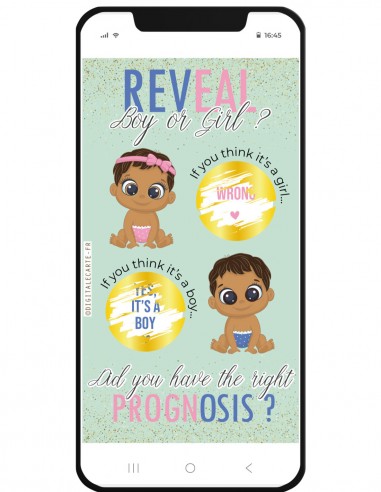 reveal gender boy girl online scratch off card