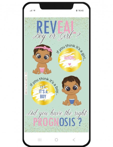 reveal gender boy girl online scratch off card