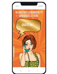 carte à gratter numérique BD annonce bonne nouvelle