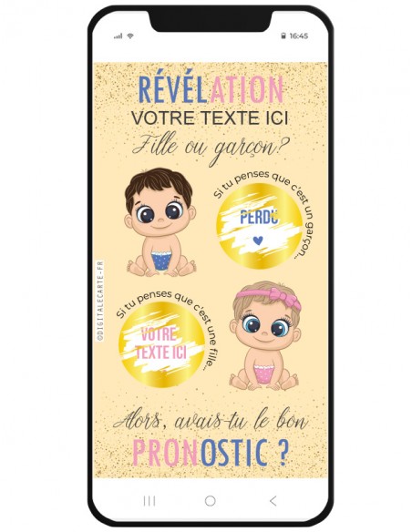 carte à gratter révélation fille garçon choix couleur de peau