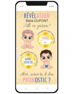 carte à gratter révélation fille garçon choix couleur de peau