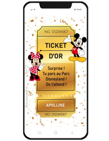 carte à gratter disneyland