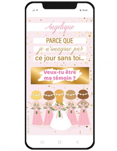 carte à gratter veux tu être ma témoin ?