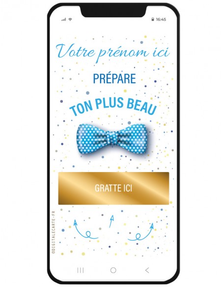 carte à gratter virtuelle veux-tu être mon témoin ?