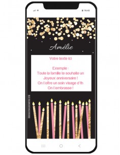 Carte virtuelle joyeux anniversaire à gratter envoi par sms 2