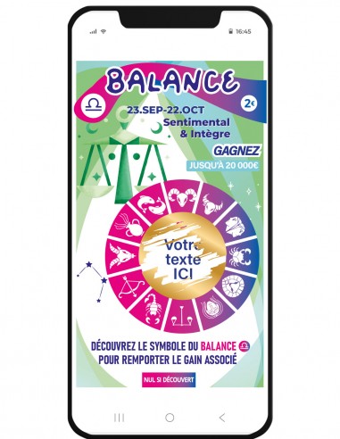 carte astro balance à gratter