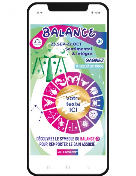 carte astro balance à gratter