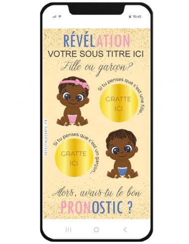 Peau foncée/noire carte à gratter...