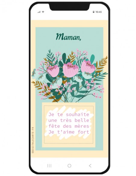 Bonne fête Maman carte à gratter virtuelle