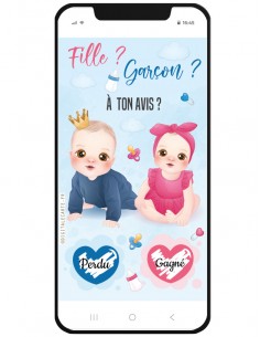 Carte fille ou garçon à gratter en ligne à ton avis?