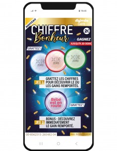 carte a gratter numérique annonce grossesse chiffre bonheur 2
